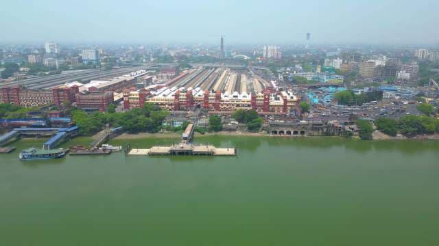 Howrah Station Aerial View: India's Historic Railway Hub