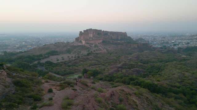 Majestic Mehrangarh Fort Overlooking the Blue City of Jodhpur at Dawn