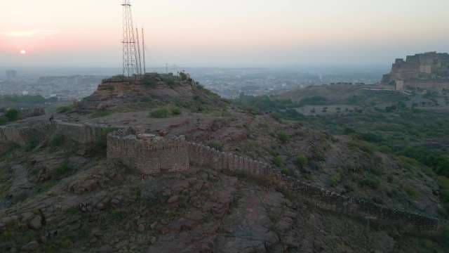 Majestic Sunset Over Mehrangarh Fort and the Blue City of Jodhpur