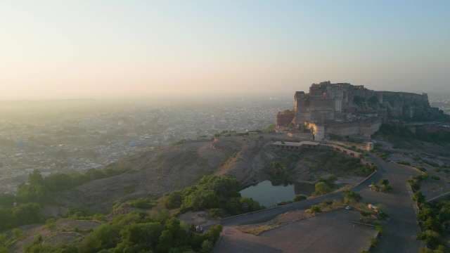 Majestic Sunrise Over Mehrangarh Fort and the Blue City of Jodhpur