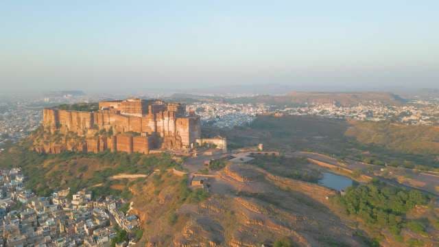 Majestic Sunrise Over Mehrangarh Fort and the Blue City of Jodhpur