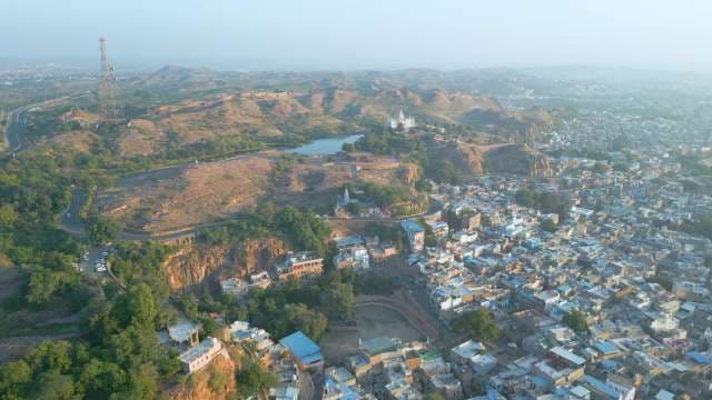 Stunning Aerial View of Jodhpur Blue City and Jaswant Thada