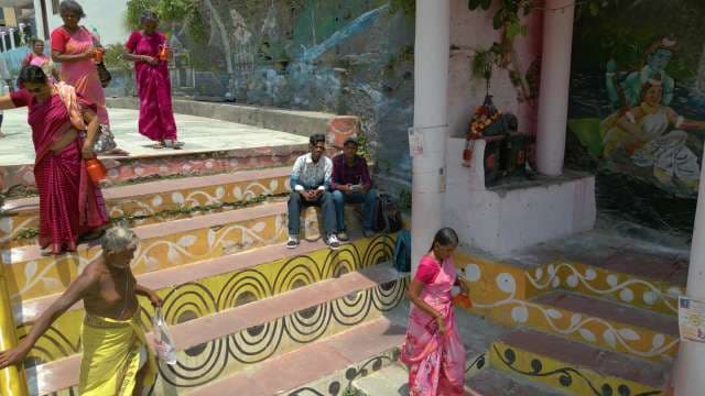 Daily Life and Religious Devotion at a Colorful Indian Temple