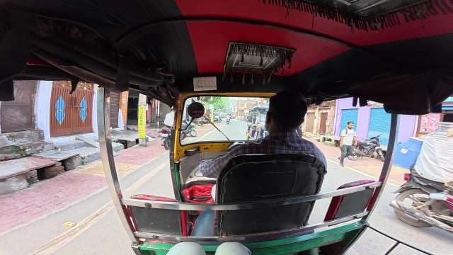 POV Auto Rickshaw Ride Through Vibrant Indian City Streets