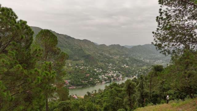 Scenic Panoramic View of Bhimtal Lake and Himalayan Foothills