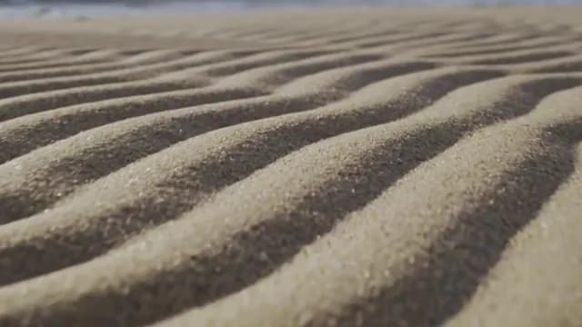 Macro View of Wind-Swept Sand Ripple Patterns