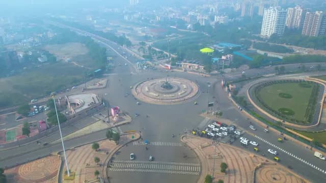 Aerial View of 1090 Chauraha in Lucknow