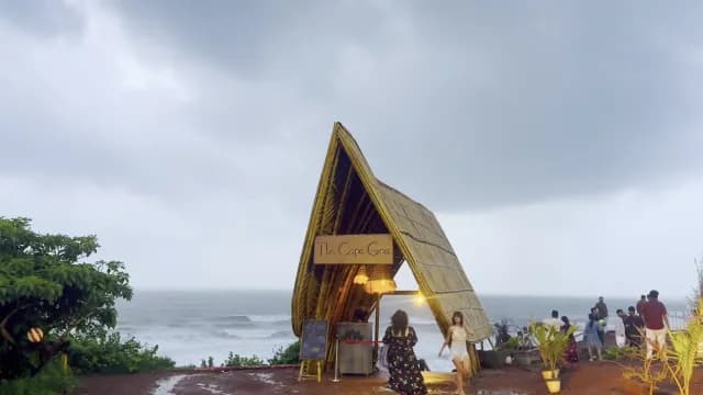 Scenic Bamboo Entrance at The Cape Goa Beach Resort