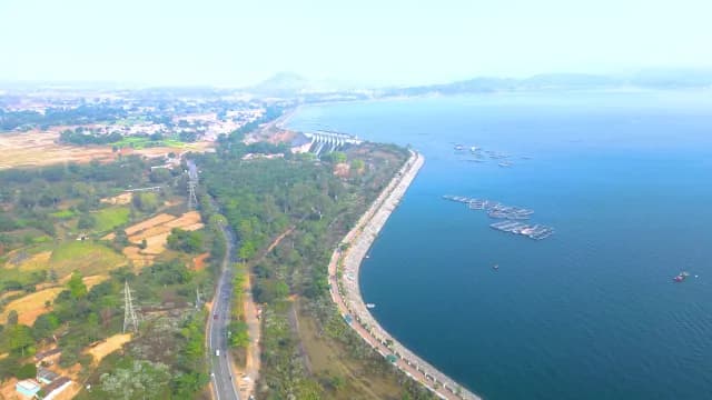 Aerial View of Patratu Dam in Jharkhand