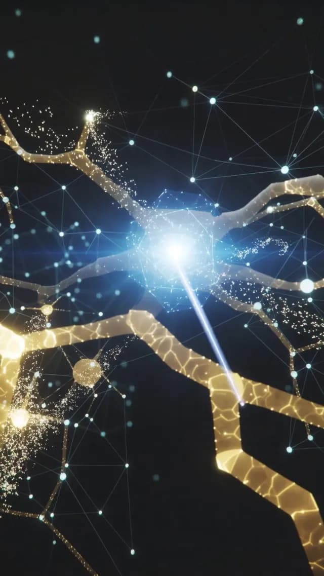 Abstract Neural Network with Glowing Synapses and Digital Data Connections