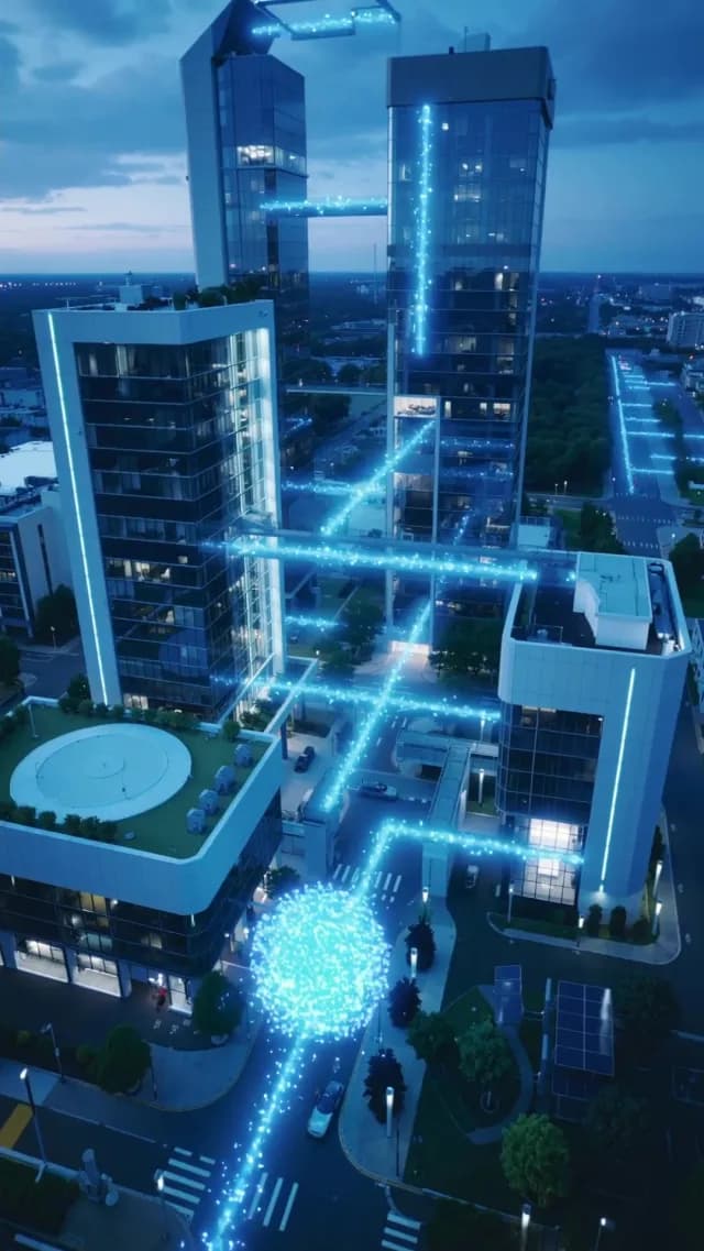 Smart City Digital Network and High-Tech Urban Connectivity