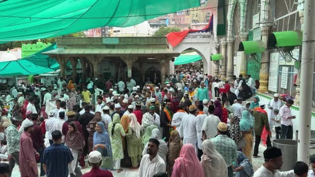 Pilgrims Gathering at Ajmer Sharif Dargah in India