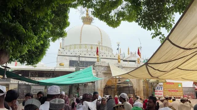 Crowds Gather at Ajmer Sharif Dargah Sufi Shrine in India