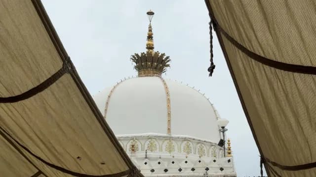 Ajmer Sharif Dargah White Dome in Rajasthan India