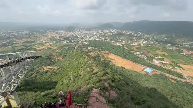 Aerial View of Pushkar City from Savitri Mata Temple Ropeway