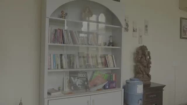 Home Library Bookshelf with Traditional Decor and Literature