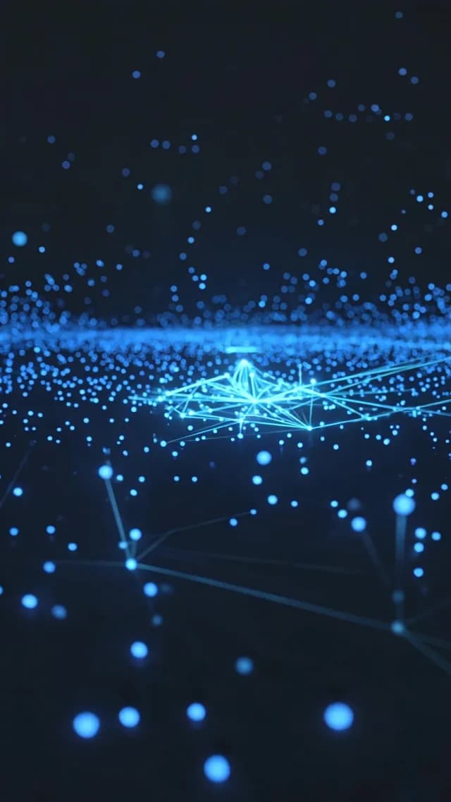 Abstract Blue Plexus Network Digital Technology Background