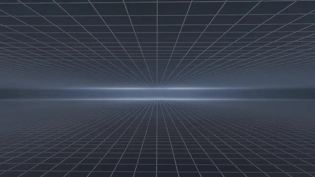 Futuristic Digital Wireframe Grid Landscape Background