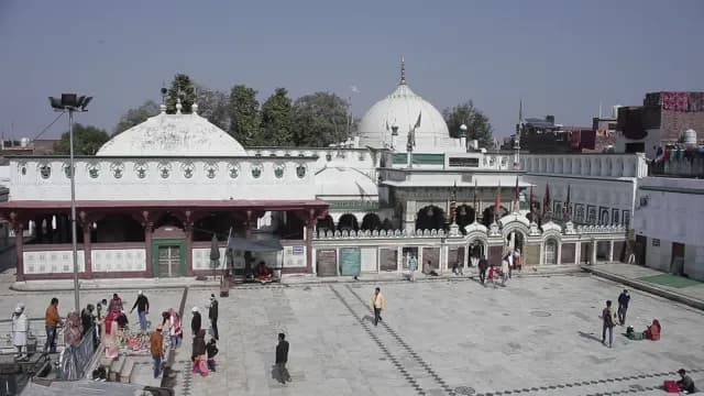 Pilgrims and Visitors at the Historic White Domes of a Sufi Shrine Bu Ali Shah Qalandar Dargah, Panipat, Haryana