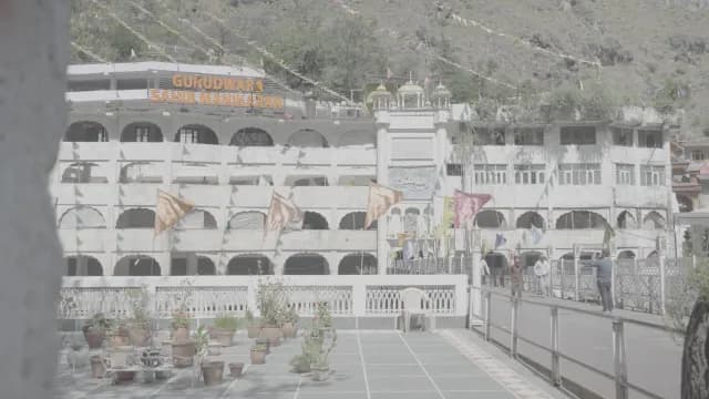 Scenic View of Gurudwara Sahib Manikaran in Himachal Pradesh India