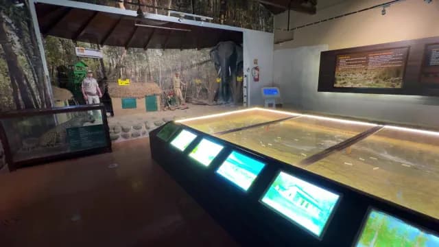 Interactive Wildlife Museum Display at Jim Corbett National Park, Uttarakhand, India