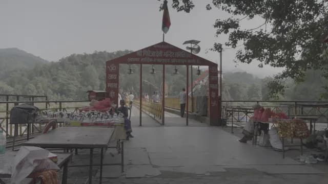 Entrance Gate to Girija Devi Temple in Ramnagar Uttarakhand India