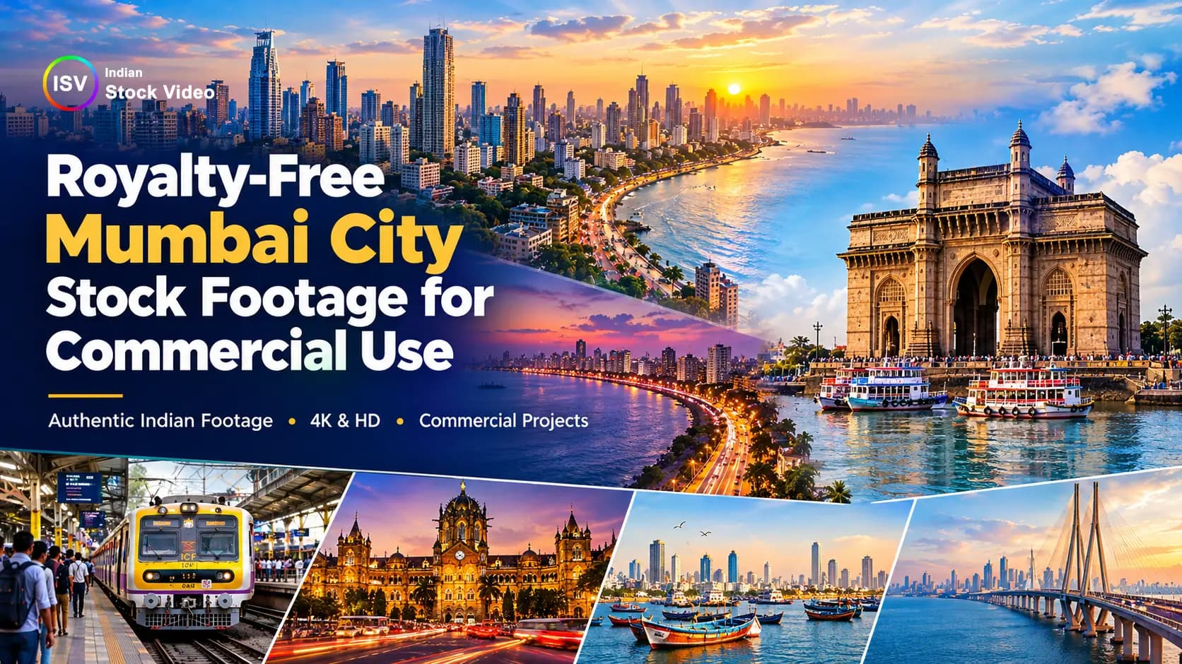 Royalty-Free Mumbai City Stock Footage for Commercial Use